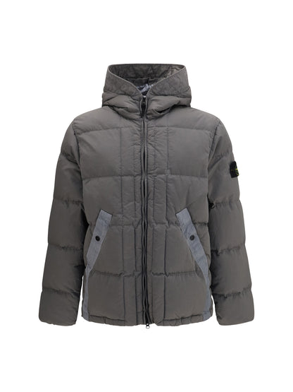 Stone Island Nylon Metal hooded Puffer Jacket - Grey