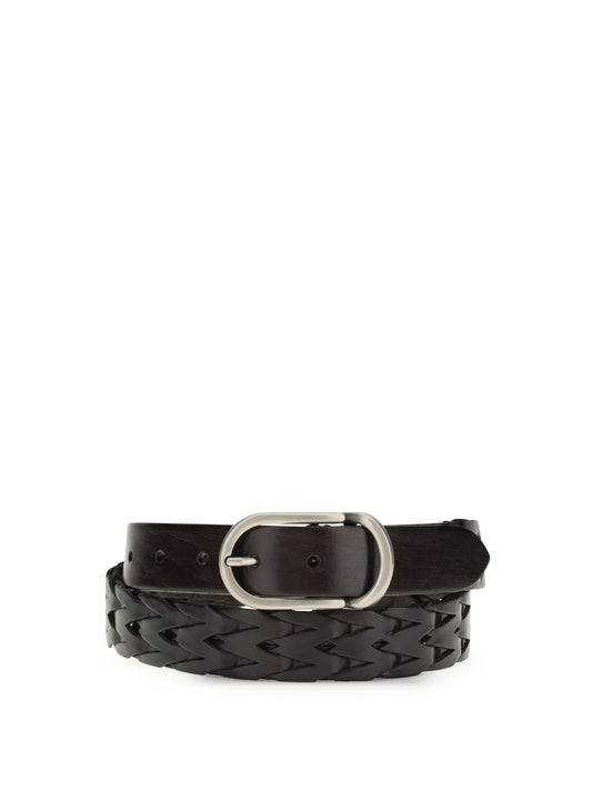 BRUNELLO CUCINELLI Braided leather Belt