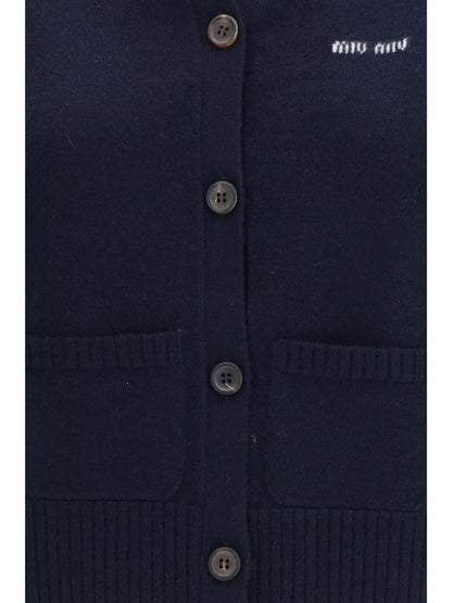 Miu Miu Cashmere cardigan Vest - Bleu