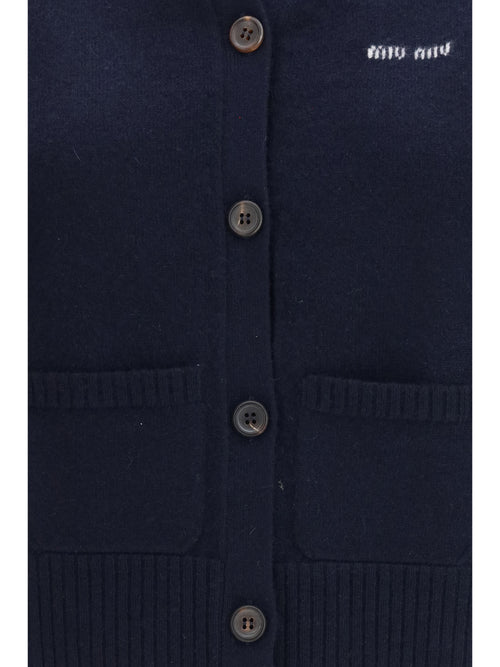 Miu Miu Cashmere cardigan Vest - Bleu