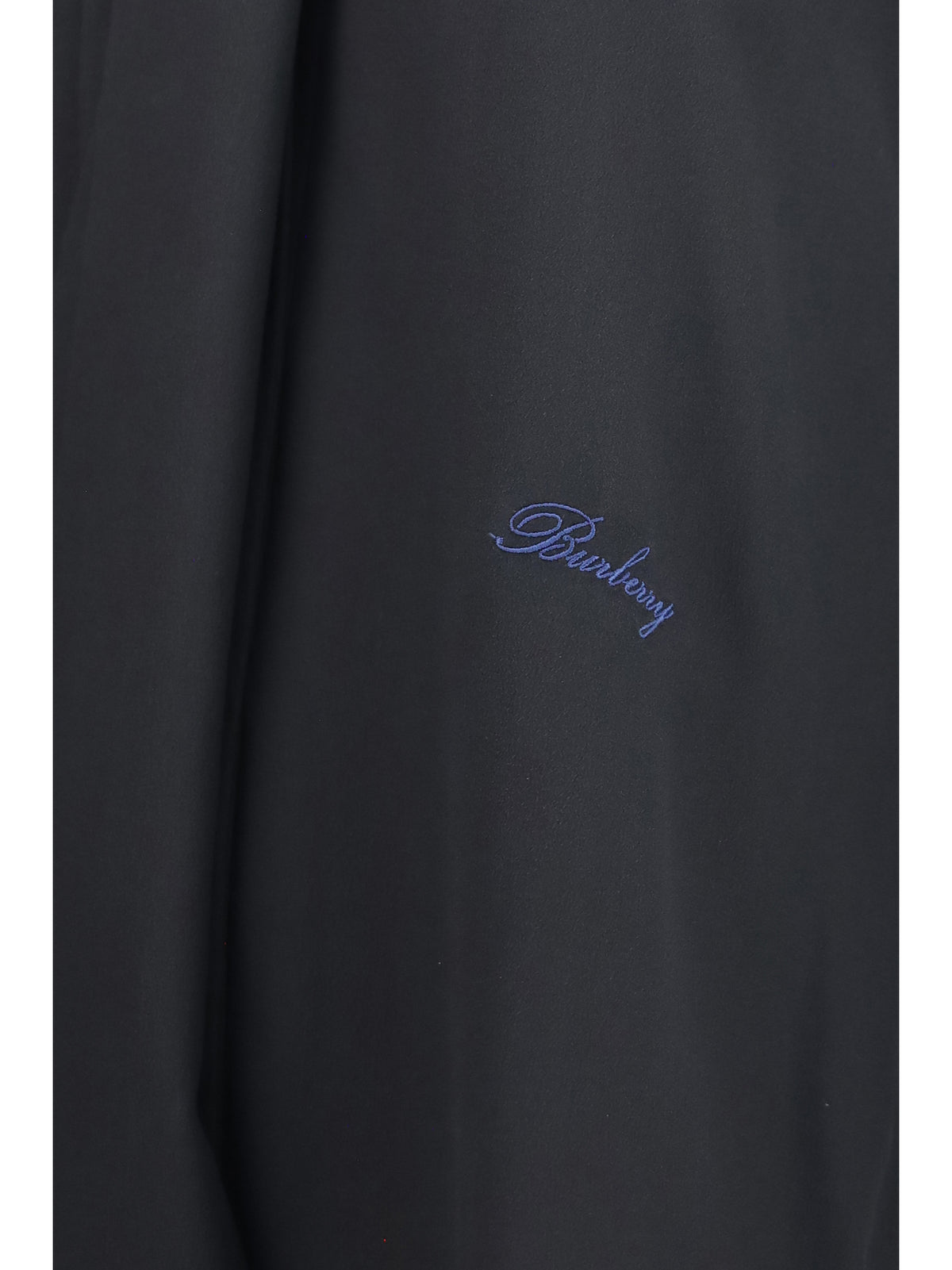 Burberry Silk Blouse with embroidered logo and scarf detail - Black