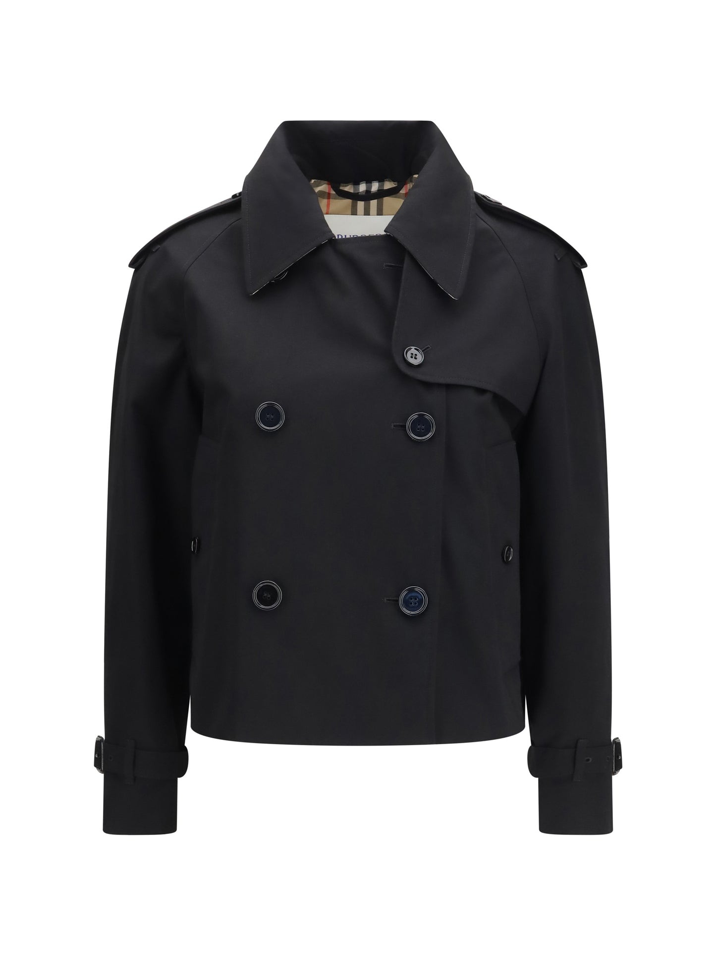 BURBERRY Mayfair cropped Trench Jacket in gabardine