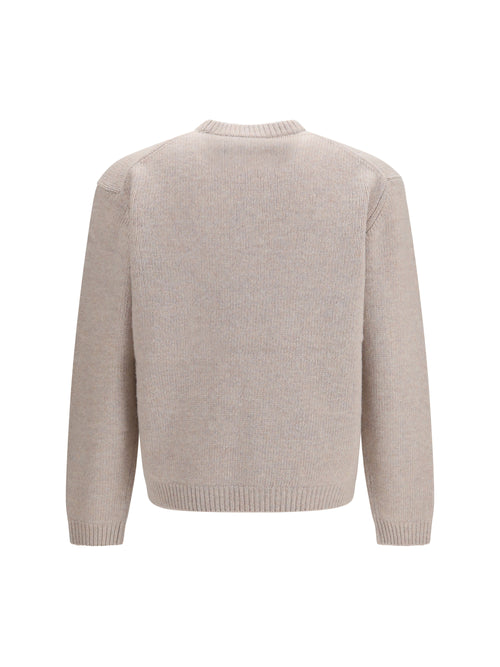 Maison Kitsuné Dressed Fox wool-blend Sweater - Moon Beige