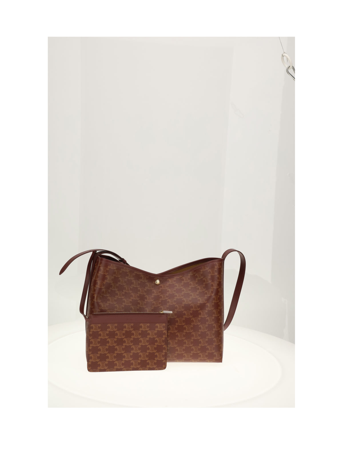 Celine SOFT SHOPPER - Burgundy/Tan