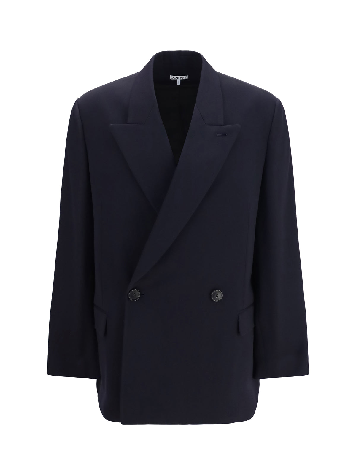Loewe Wool blend double-breasted Jacket - Dark Navy Blue