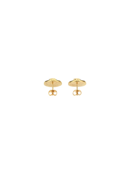 Versace Medusa logo Earrings - Tribute Gold