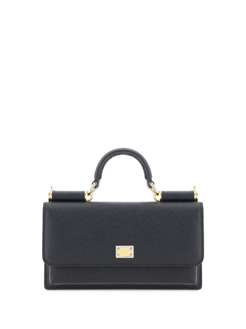 Dolce & Gabbana Micro Sicily Shoulder Bag - Black