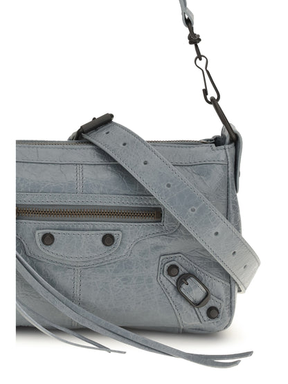 Balenciaga Le City Moto mini Handbag - Blue Grey