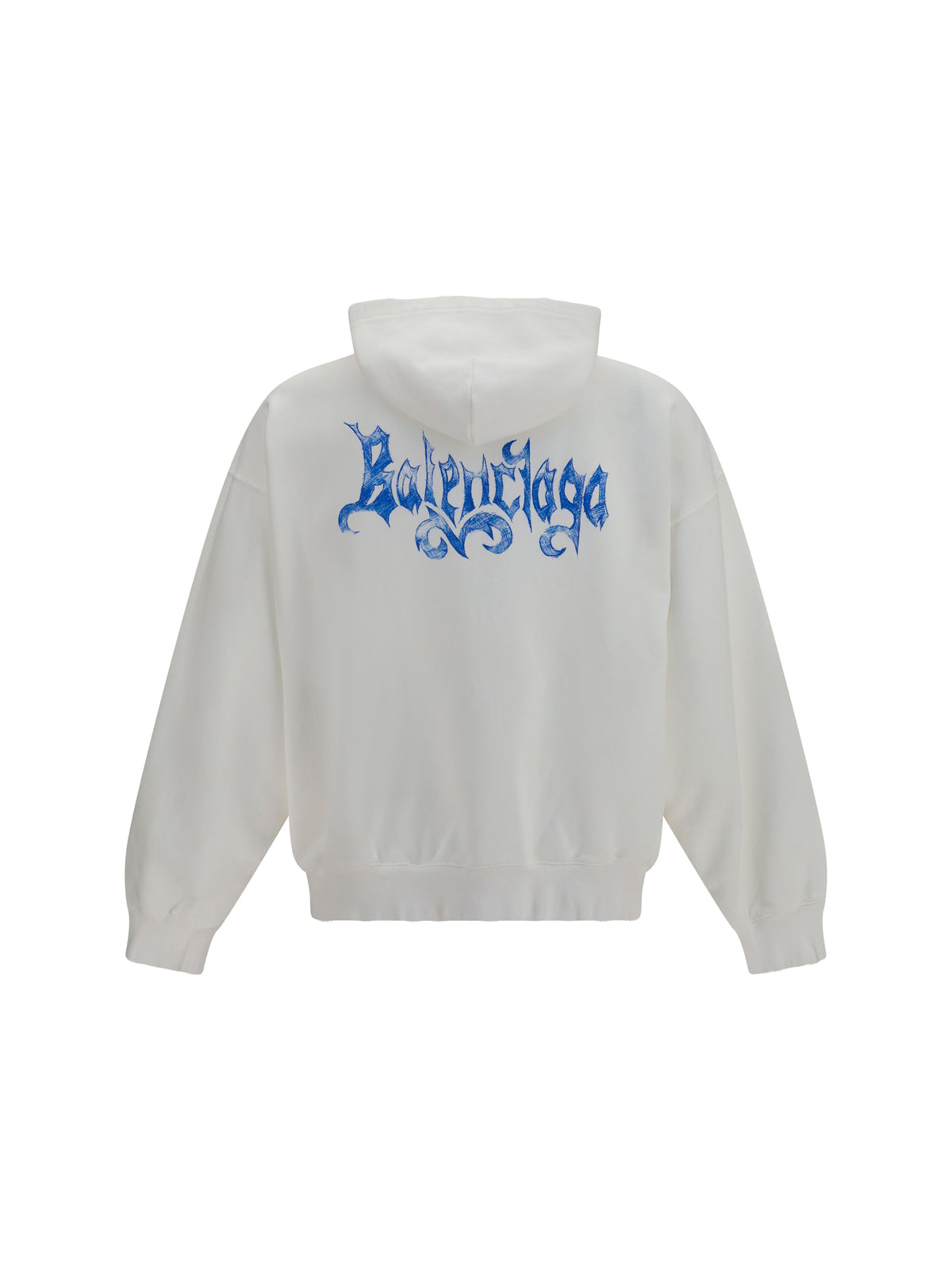 Balenciaga Sketchy zip Hoodie - Full White