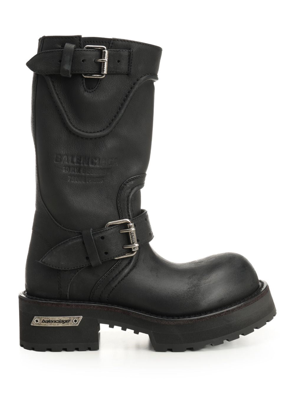 Balenciaga "Venom" Leather Boots - Black