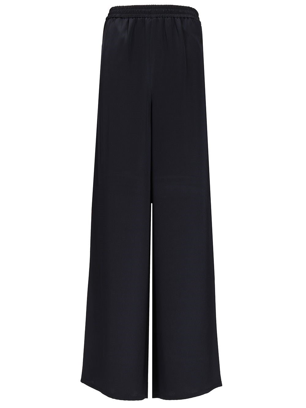Max Mara Soft Trousers In Heavy Silk - Blue