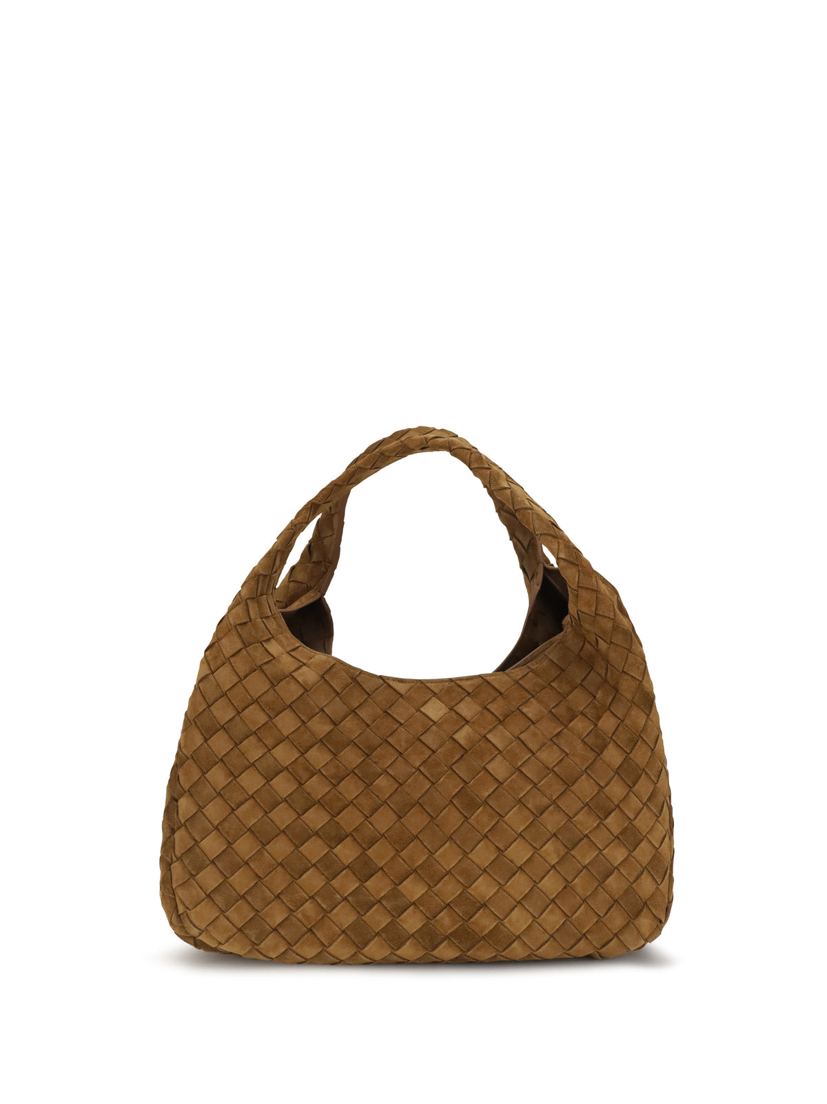 Bottega Veneta Campana suede Handbag - Dark Caramel 20-Mb