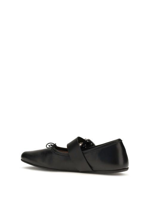 Vivienne Westwood Alice leather Ballerinas - Black