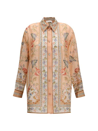 Zimmermann Roselight Shirt - Pink Tapestry Floral
