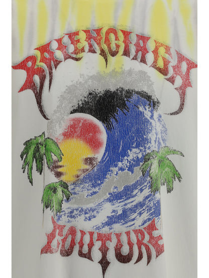 Balenciaga Extreme Tie Dye T-shirt - Full White