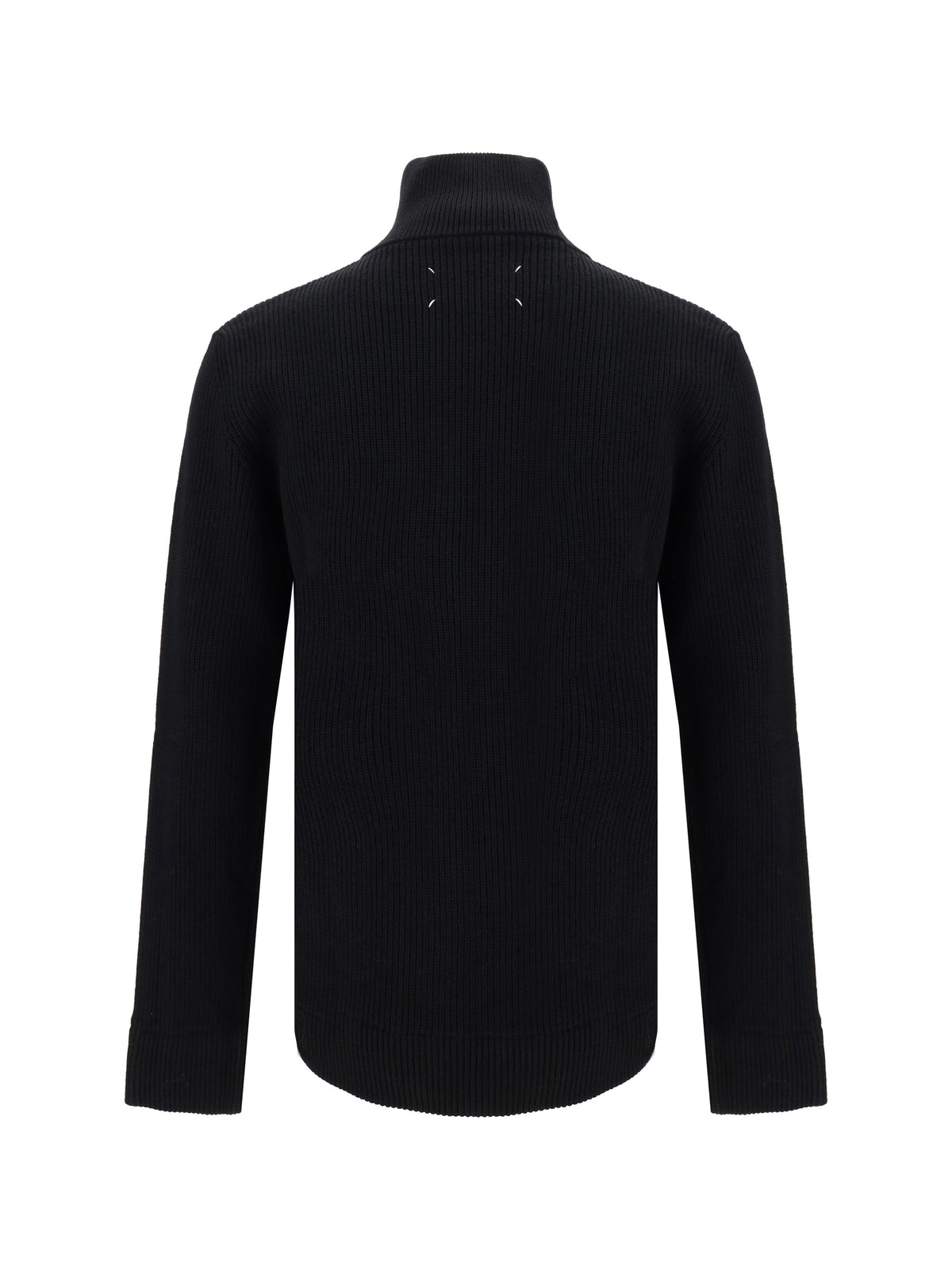 Maison Margiela Cotton zip-up Sweater - Black