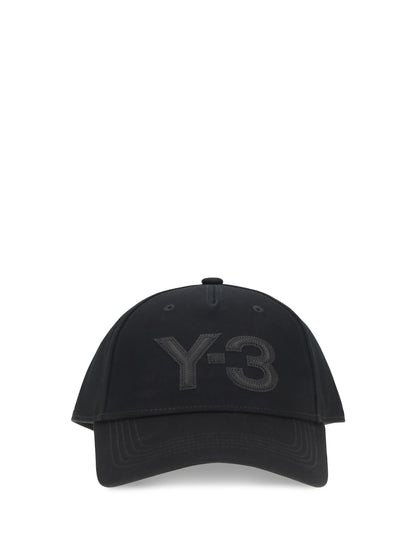Y-3 Logo Baseball Cap - Black