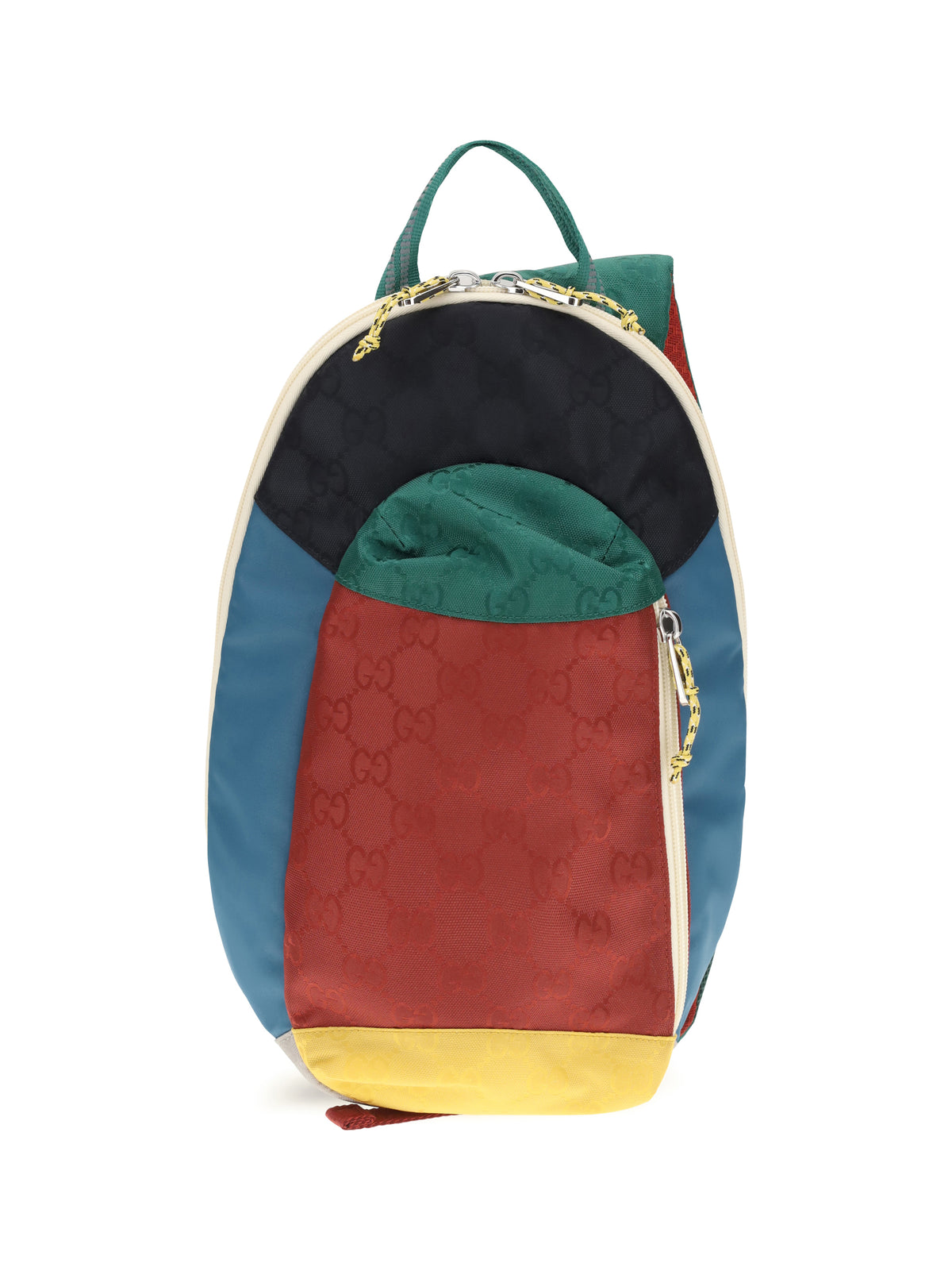 Gucci Nylon Backpack for Boy - Emer/Blue/Hib.Red/Mul