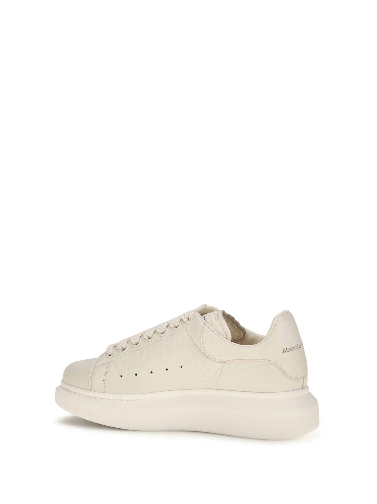 Alexander Mcqueen Oversized pebbled leather Sneakers - White