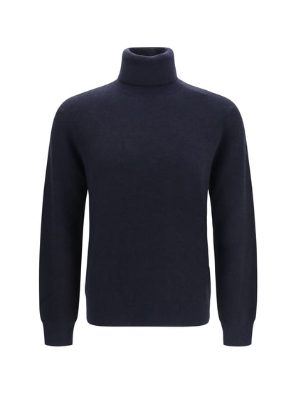 Brioni Wool and cashmere turtleneck Sweater - Navy/Black