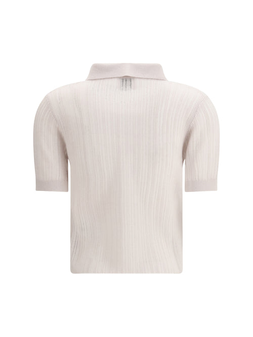 Allude Polo-neck short-sleeve Sweater - 80