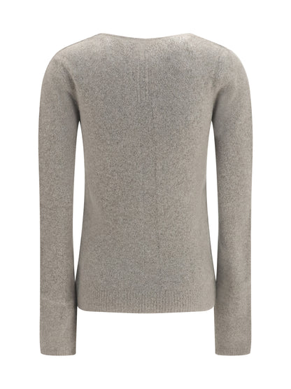 Rick Owens V-neck Sweater - Dust