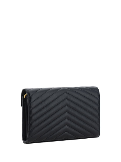 Saint Laurent Monogram Wallet - Black