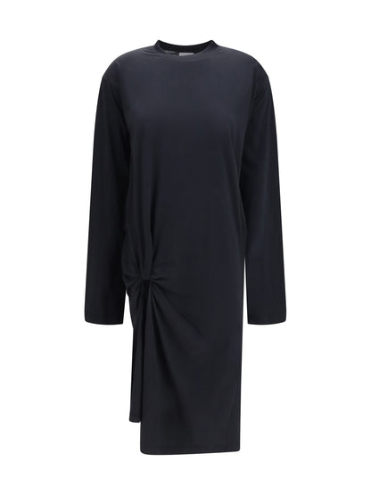 Balenciaga Twisted-knot cotton Dress - Black