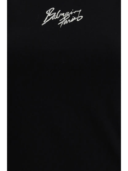 Balmain Paris brush print Tank Top - Noir/Blanc