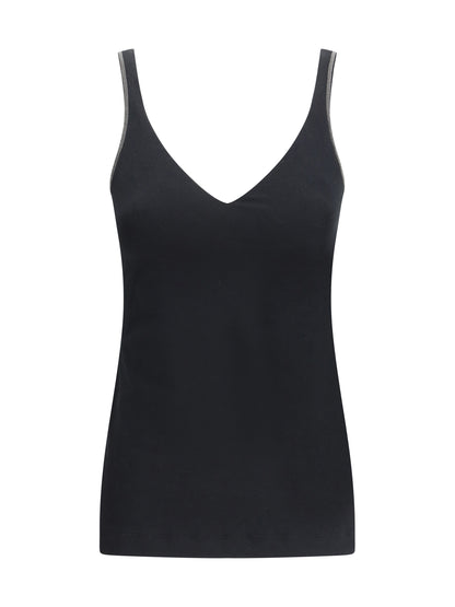 BRUNELLO CUCINELLI Top with embellishments