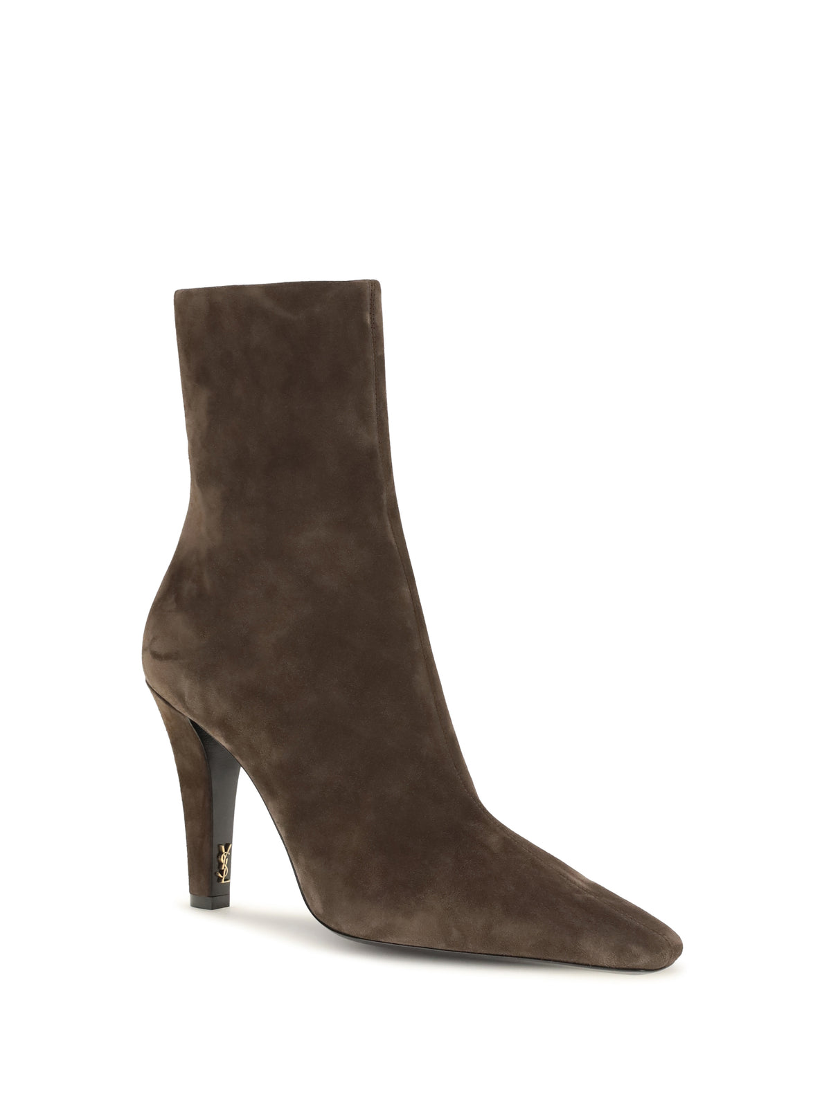 Saint Laurent Jill suede Ankle Boots - Bear Brown