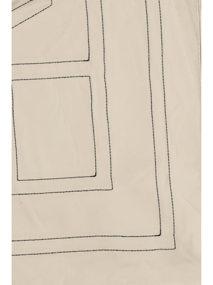 Toteme Silk Scarf with embroidery - Ivory