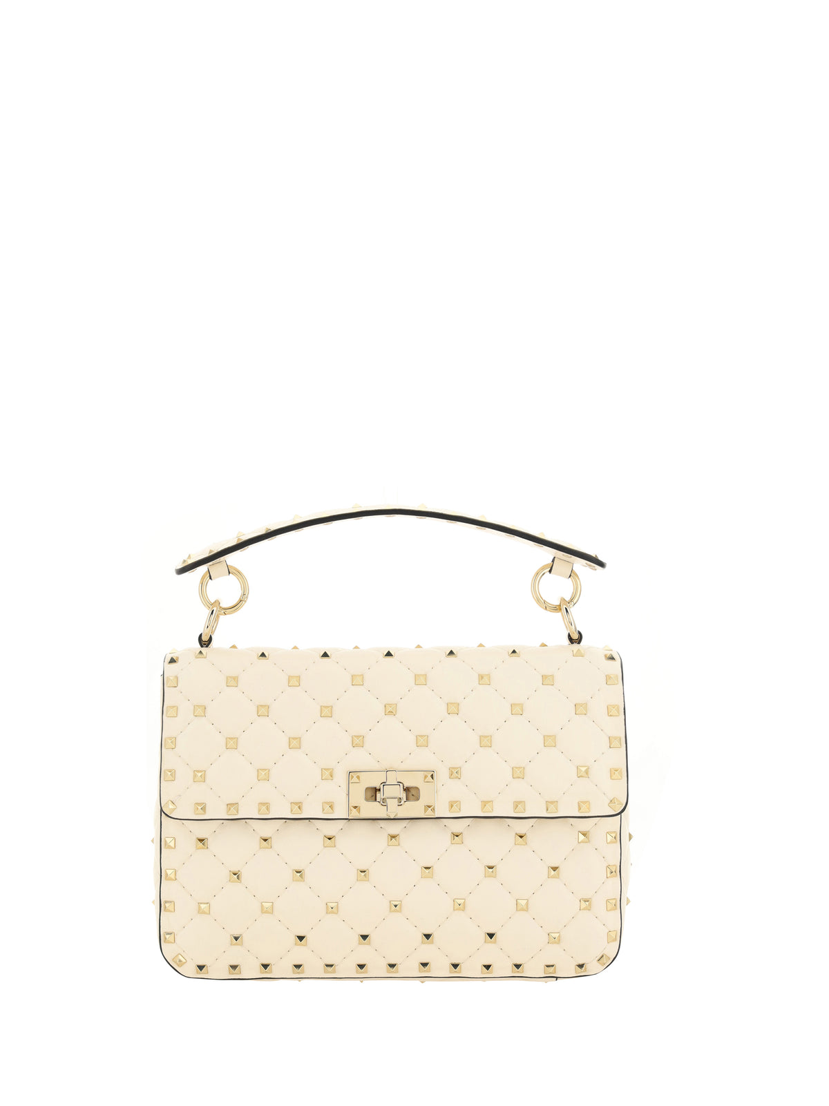 Valentino Garavani Rockstud Spike Handbag - Light Ivory