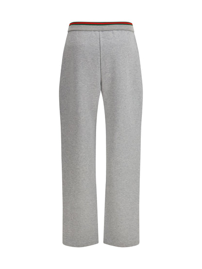 Gucci Leisure Pants in cotton jersey - Grey Melange