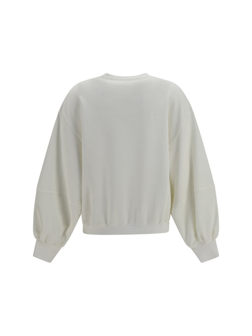 Brunello Cucinelli Cotton and Linen Sweatshirt - White