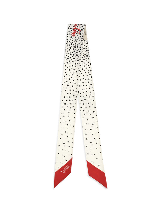 VALENTINO GARAVANI Twill Little Stars Starry Scarf in silk