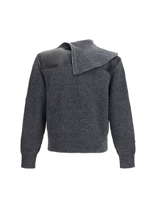 Bottega Veneta Ribbed wool Sweater - Dark Grey Melange