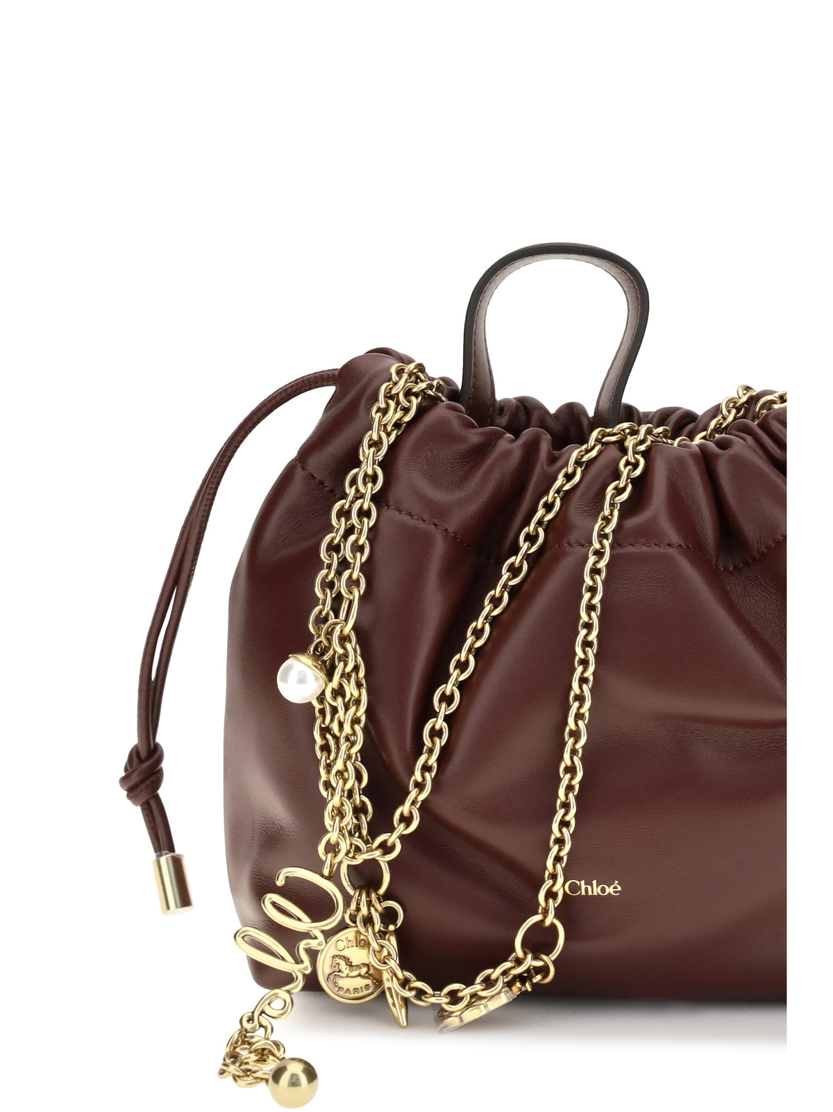 Chloé Icons mini Shoulder Bag - Burgundy