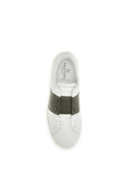 Valentino Garavani Open Sneakers - White/Khaki