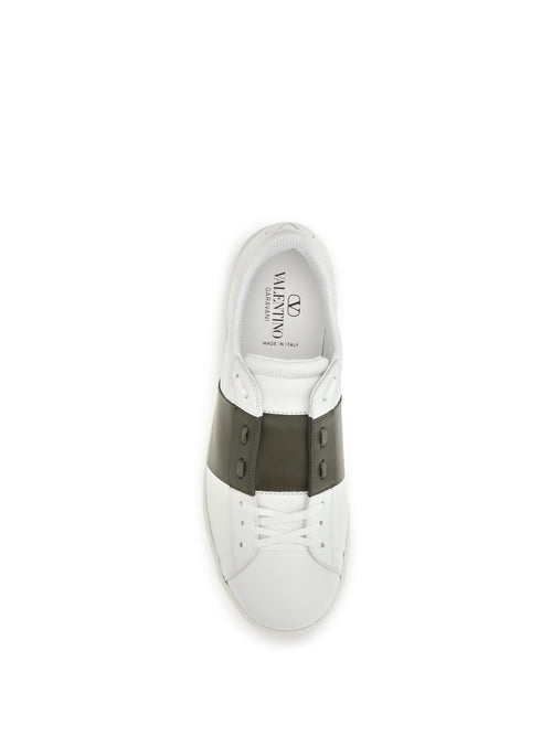 Valentino Garavani Open Sneakers - White/Khaki