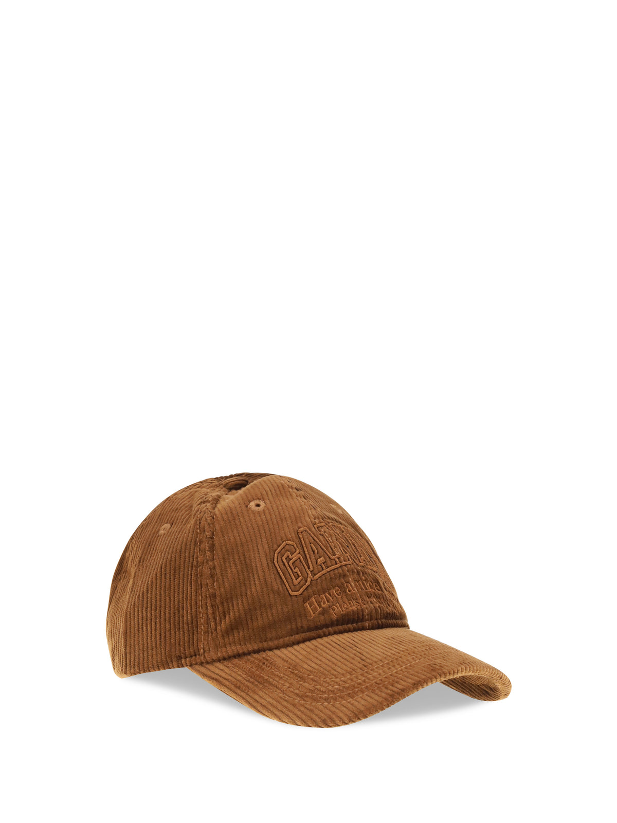 Ganni Corduroy Cap - Tortoise Shell