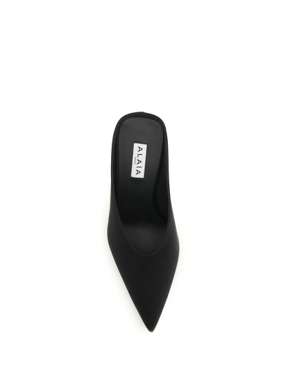 ALAÏA Satin wedge Mules