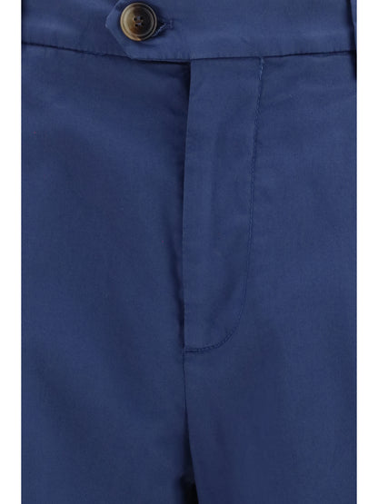 Brunello Cucinelli Cotton blend chino Pants - Denim