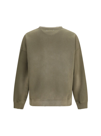 GOLDEN GOOSE Journey unisex Crew neck in garment-dyed cotton fleece