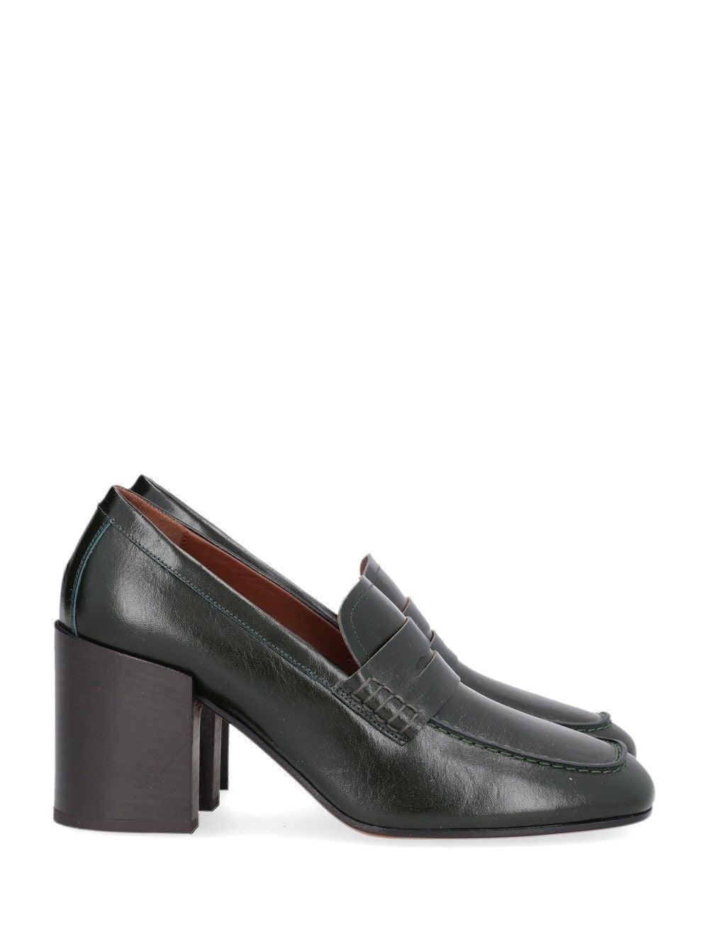Dries Van Noten Heeled Moccasin - Green
