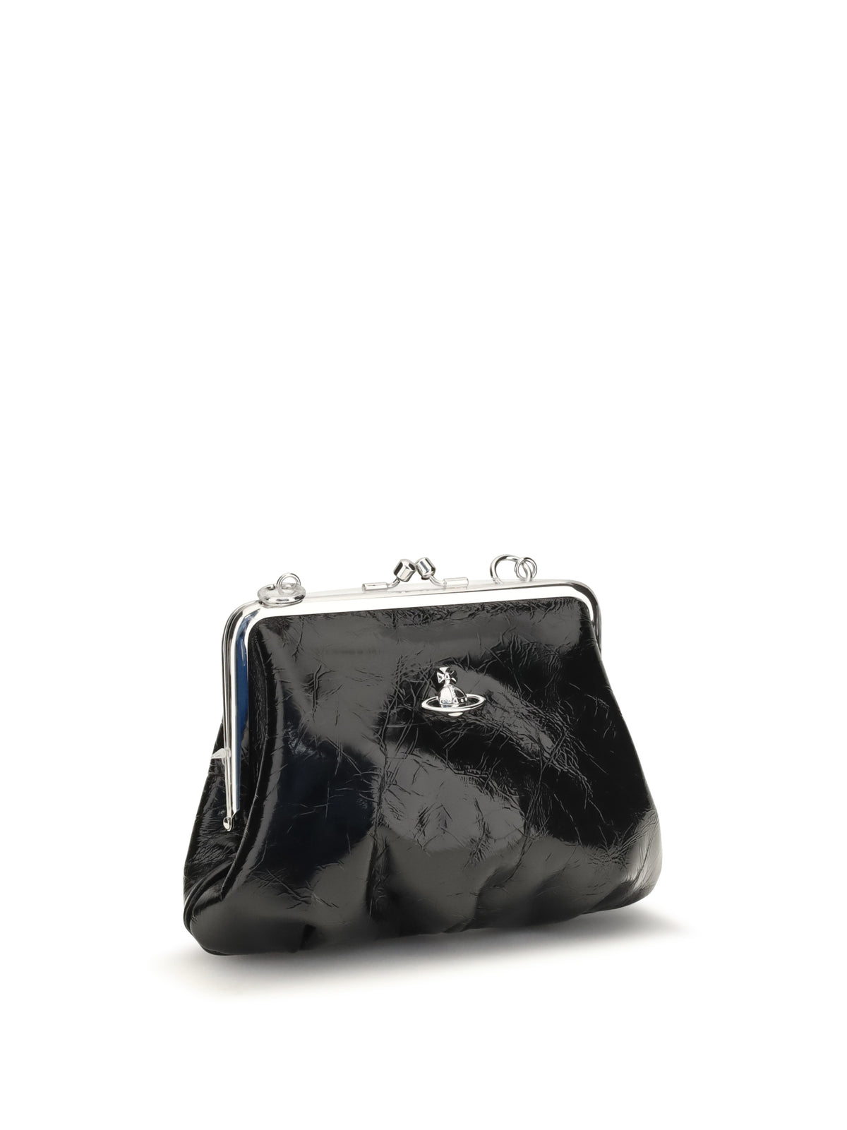 Vivienne Westwood Granny Frame patent leather Handbag - Black