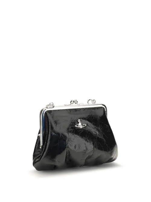 Vivienne Westwood Granny Frame patent leather Handbag - Black
