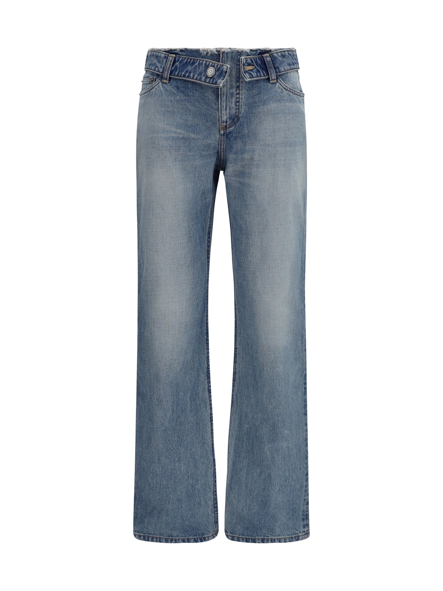 ALEXANDER McQUEEN Faded pure cotton Jeans