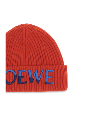 Loewe Wool Beanie - Red/Blue