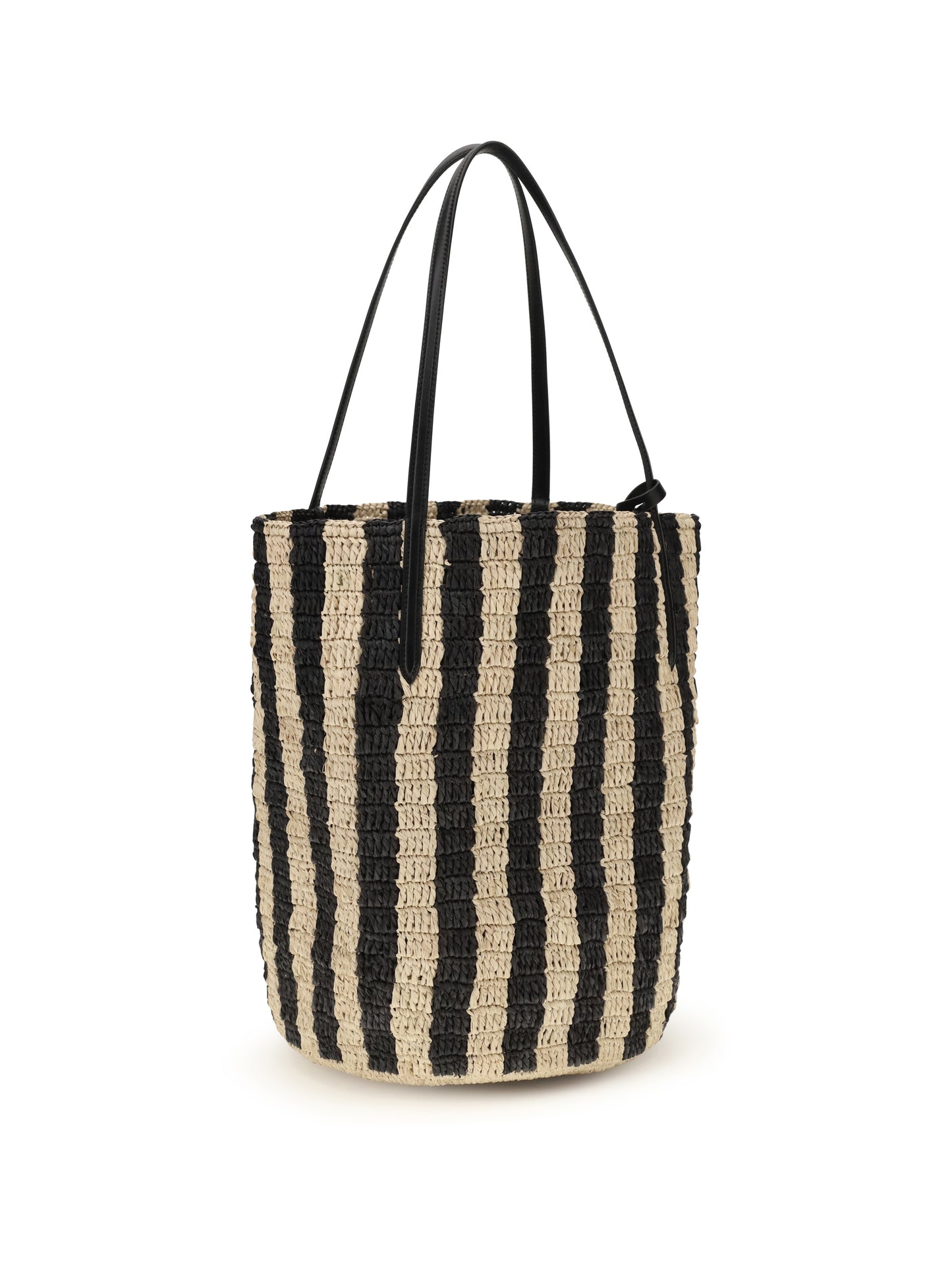 VALENTINO GARAVANI Striped raffia Bucket Bag